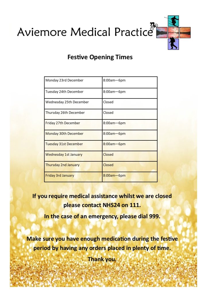 Festiveopeningtimes